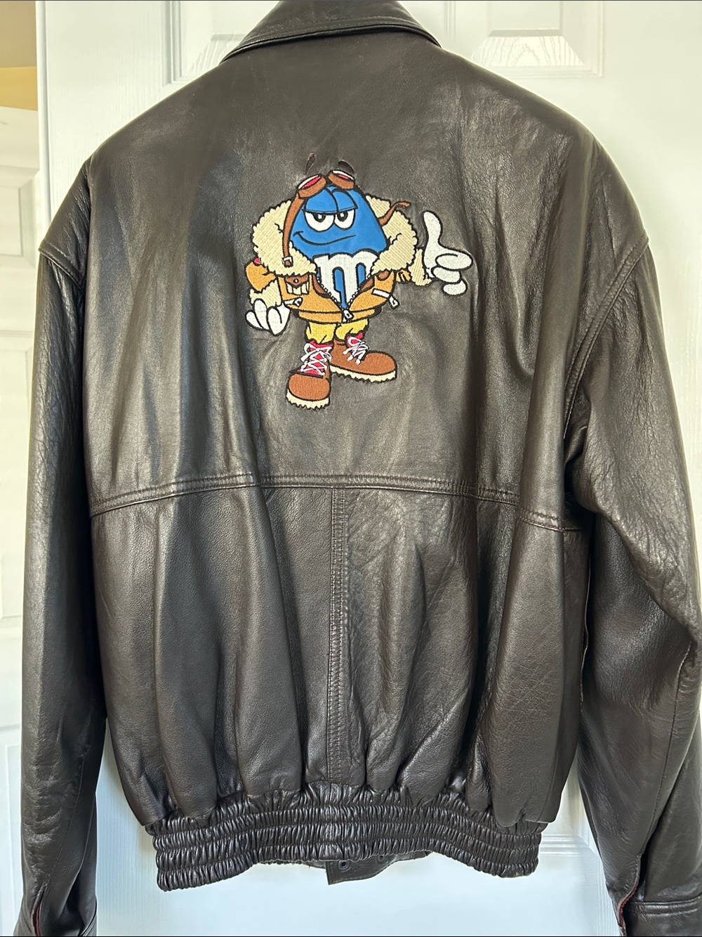 m&m’s Vintage Lamb Leather Bomber Jacket